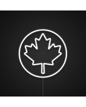 Canadian Maple Leaf Canada Day Neon Sign
