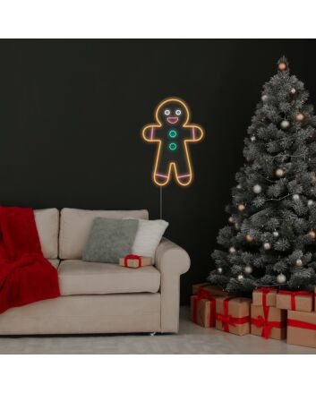 Gingerbread Man Neon Sign