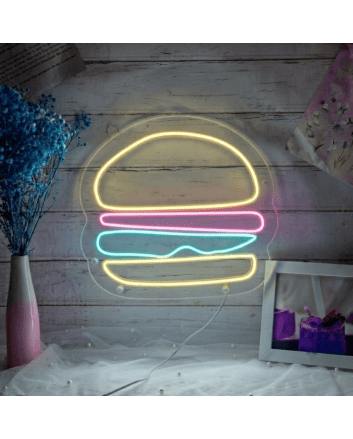 Hamburger Neon Sign