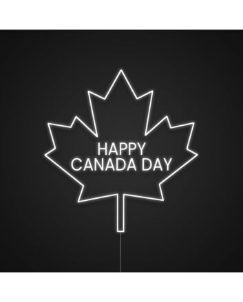 Happy Canada Day Neon Sign
