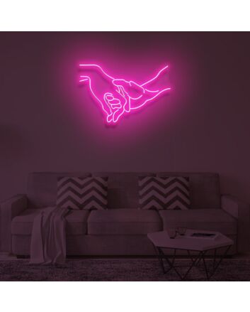 &quot;HOLD MY HAND&quot; LED Neon Sign