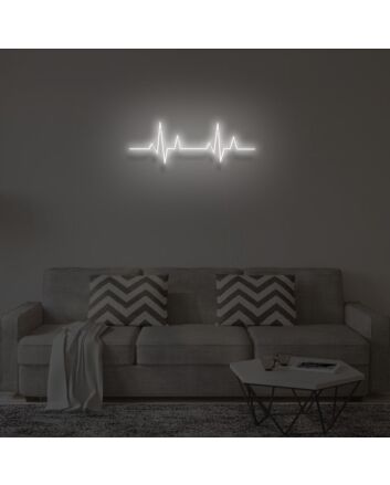 &quot;HEART BEAT&quot; LED Neon Sign