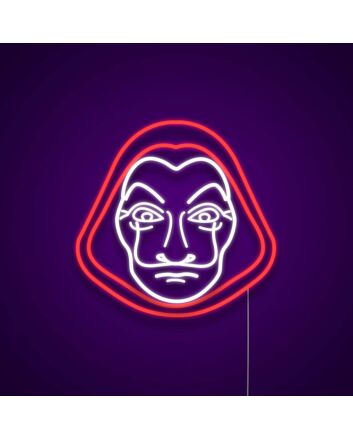 Money Heist Mask Neon Sign