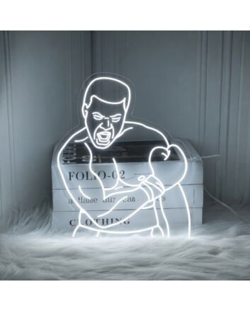 Muhammad Ali Boxer Neon Sign