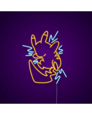 Pikachu No Face Neon Sign