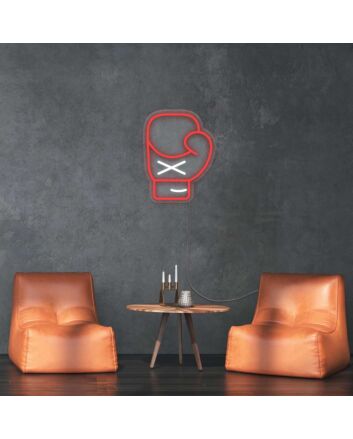 Punch Above Boxer Glove Neon Sign