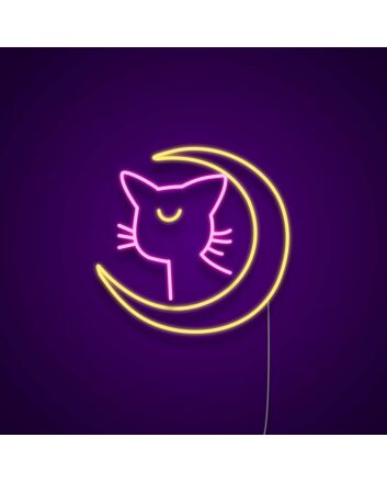 Sailor Moon Luna Neon Sign