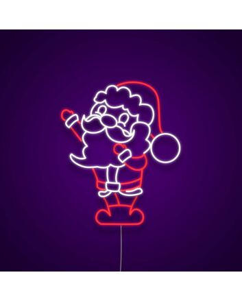 Santa Neon Sign
