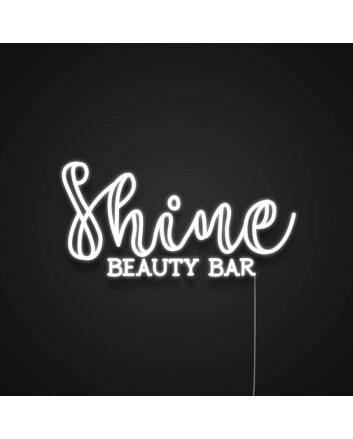 Shine Beauty Bar Custom Neon Sign