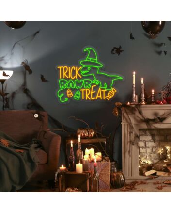 Trick Rawr Treat Neon Sign