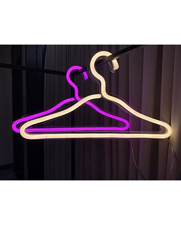 Clothes Hanger Pack of 4 Neon Sign