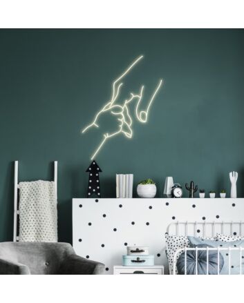Holding Hands Neon Sign