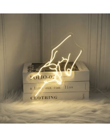 Holding Hands Neon Sign