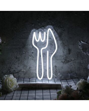 Knife and Fork Neon Sign