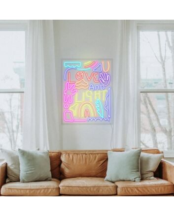 Love and Light Neon Sign