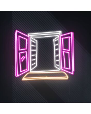 Pink Window View Neon Sign
