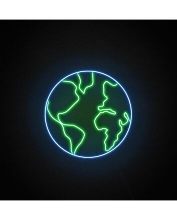 The Planet Earth Neon Sign