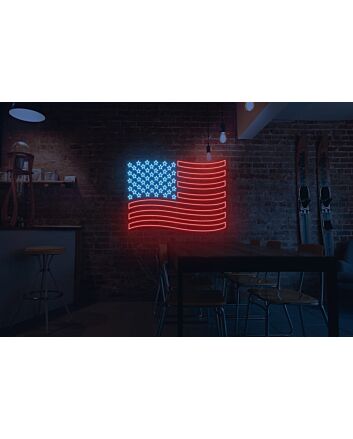 USA Flag Neon Sign