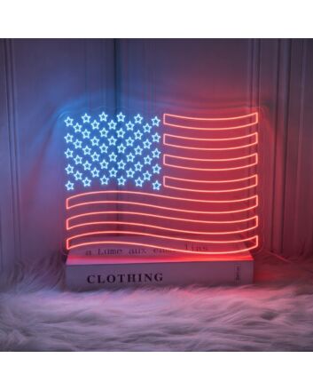 USA Flag Neon Sign