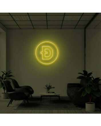 DOGE COIN" LED Neon Sign