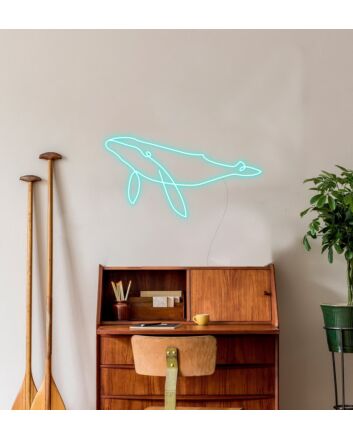 Whale Neon Sign