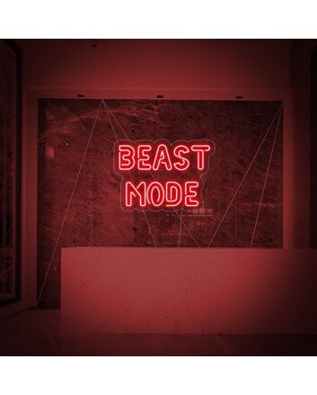 Beast Mode Gym Neon Sign