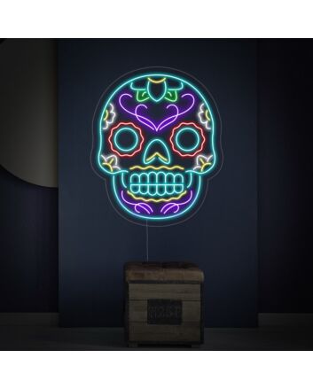 Tattoo Skull Neon Sign