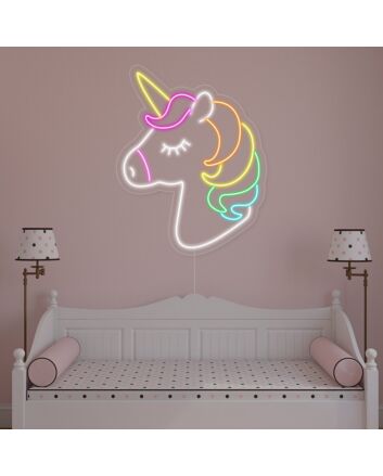 Unicorn Head Neon Sign
