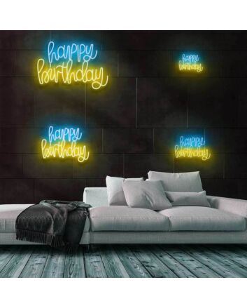 Happy Birthday Neon Sign