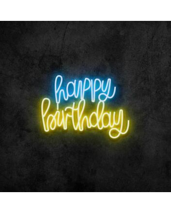 Happy Birthday Neon Sign