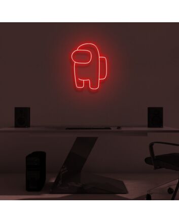 Space Adventure Awaits with Among Us Crewmate Neon Display