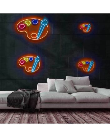 Paint Palette Neon Sign