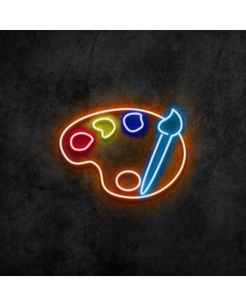 Paint Palette Neon Sign