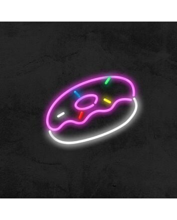 Donut Food Neon Sign