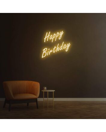 Happy Birthday Neon Sign