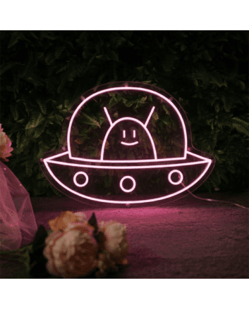 Alien Spaceship Neon Sign