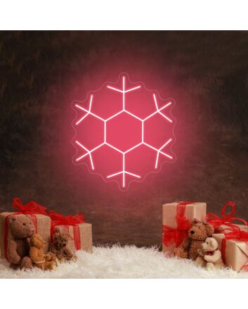 Christmas Snowflake Neon Sign