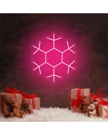 Christmas Snowflake Neon Sign
