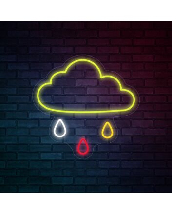 Cloud Rain Led Neon Sign