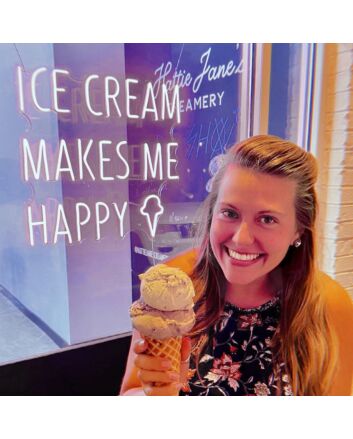 Ice Cream Makes Me Happy Neon Sign