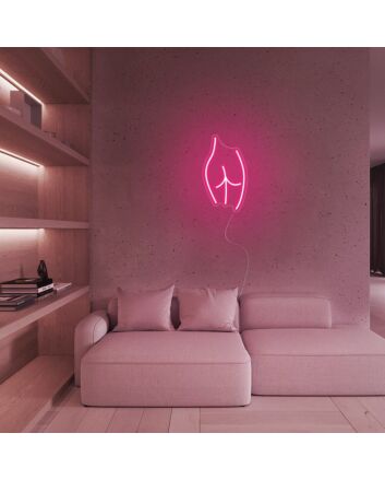 Mini Artistic Buttocks Neon Sign