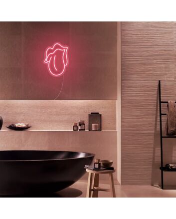 Mini Mouth Licking Neon Sign MNC41336