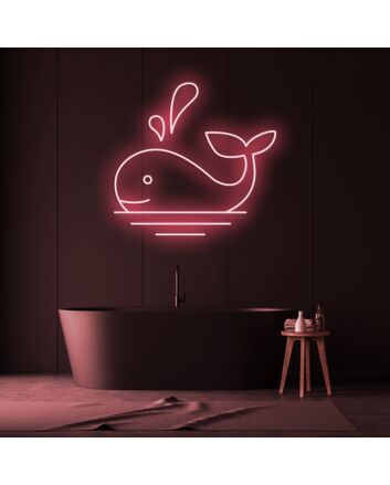 Whale Neon Sign