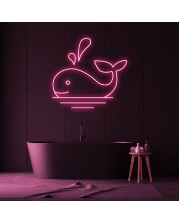 Whale Neon Sign
