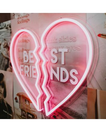Best Friend Heart Neon Sign