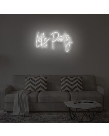 &quot;LET&#39;S PARTY&quot;LED Neon Sign