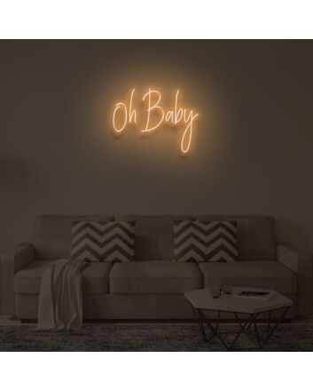 OH BABY" LED Neon Sign