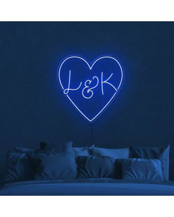 Customize Name Modern Love Neon Sign for Wedding