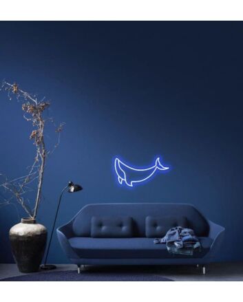 Whale Neon Sign