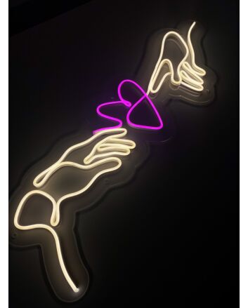 Hands Love Neon Sign